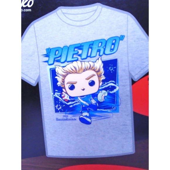 New Funko Pop Wanda & Geraldine Mini Moments/Wanda Vison T-Shirt Large "Pietro" - Picture 9 of 12